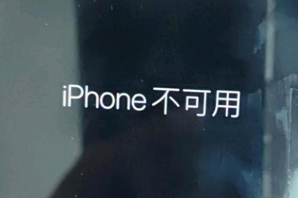 临潭苹果服务网点分享锁屏界面显示“iPhone 不可用”如何解决 